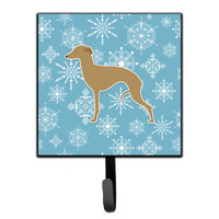 "Caroline's Treasures Winter Snowflake Italian Greyhound Leash or Key Holder BB3514SH4, Small, Multicolor"
