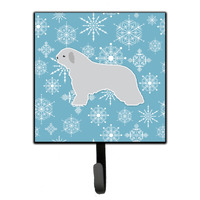 "Caroline's Treasures Winter Snowflake Spanish Water Dog Leash or Key Holder BB3515SH4, Small, Multicolor"
