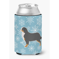 "Caroline's Treasures Winter Snowflake Bernese Mountain Dog Can or Bottle Hugger BB3519CC, Can Hugger, Multicolor"