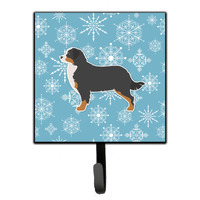"Caroline's Treasures Winter Snowflake Bernese Mountain Dog Leash or Key Holder BB3519SH4, Small, Multicolor"
