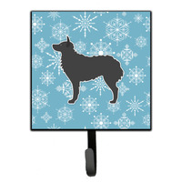 "Caroline's Treasures Winter Snowflake Croatian Sheepdog Leash or Key Holder BB3521SH4, Small, Multicolor"