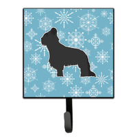 "Caroline's Treasures Winter Snowflake Briard Leash or Key Holder BB3526SH4, Small, Multicolor"