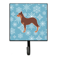 "Caroline's Treasures Winter Snowflake Australian Kelpie Dog Leash or Key Holder BB3529SH4, Small, Multicolor"