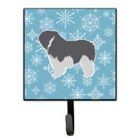 "Caroline's Treasures Winter Snowflake Polish Lowland Sheepdog Dog Leash or Key Holder BB3532SH4, Small, Multicolor"