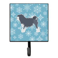 "Caroline's Treasures Winter Snowflake Lowchen Leash or Key Holder BB3535SH4, Small, Multicolor"