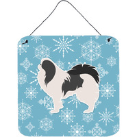 "Caroline's Treasures Winter Snowflake Japanese Chin Wall or Door Hanging Prints BB3537DS66, 6"" x 6"", Multicolor"