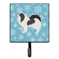 "Caroline's Treasures Winter Snowflake Japanese Chin Leash or Key Holder BB3537SH4, Small, Multicolor"