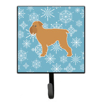"Caroline's Treasures Winter Snowflake Brussels Griffon Leash or Key Holder BB3540SH4, Small, Multicolor"