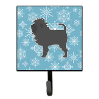 "Caroline's Treasures Winter Snowflake Affenpinscher Leash or Key Holder BB3548SH4, Small, Multicolor"