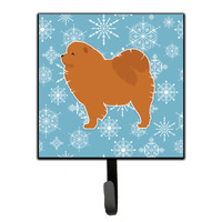 "Caroline's Treasures Winter Snowflake Chow Leash or Key Holder BB3551SH4, Small, Multicolor"
