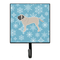 "Caroline's Treasures Winter Snowflake English Mastiff Leash or Key Holder BB3556SH4, Small, Multicolor"