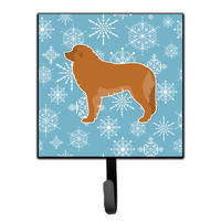 "Caroline's Treasures Winter Snowflake Leonberger Leash or Key Holder BB3558SH4, Small, Multicolor"