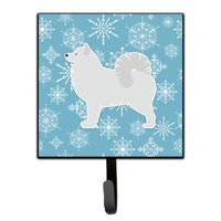 "Caroline's Treasures Winter Snowflake Samoyed Leash or Key Holder BB3559SH4, Small, Multicolor"