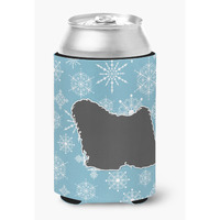 "Caroline's Treasures Winter Snowflake Puli Can or Bottle Hugger BB3563CC, Can Hugger, Multicolor"