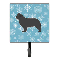 "Caroline's Treasures Winter Snowflake Newfoundland Leash or Key Holder BB3564SH4, Small, Multicolor"