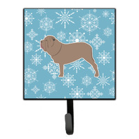 "Caroline's Treasures Winter Snowflake Neapolitan Mastiff Leash or Key Holder BB3565SH4, Small, Multicolor"