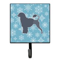 "Caroline's Treasures Winter Snowflake Portuguese Water Dog Leash or Key Holder BB3568SH4, Small, Multicolor"