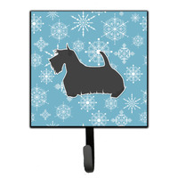"Caroline's Treasures Winter Snowflake Scottish Terrier Leash or Key Holder BB3569SH4, Small, Multicolor"