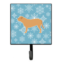 "Caroline's Treasures Winter Snowflake Dogue de Bordeaux Leash or Key Holder BB3570SH4, Small, Multicolor"