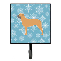 "Caroline's Treasures Winter Snowflake Bullmastiff Leash or Key Holder BB3571SH4, Small, Multicolor"