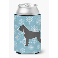 "Caroline's Treasures Winter Snowflake Giant Schnauzer Can or Bottle Hugger BB3573CC, Can Hugger, Multicolor"