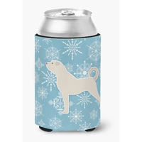 "Caroline's Treasures Winter Snowflake Anatolian Shepherd Can or Bottle Hugger BB3577CC, Can Hugger, Multicolor"