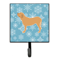 "Caroline's Treasures Winter Snowflake Fila Brasileiro Leash or Key Holder BB3579SH4, Small, Multicolor"