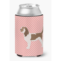 "Caroline's Treasures Grand Basset Griffon Vendeen Checkerboard Pink Can or Bottle Hugger BB3590CC, Can Hugger, Multicolor"