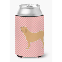 "Caroline's Treasures Fila Brasileiro Checkerboard Pink Can or Bottle Hugger BB3679CC, Can Hugger, Multicolor"