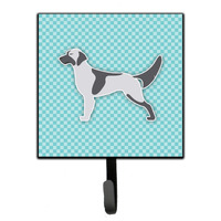 "Caroline's Treasures English Setter Checkerboard Blue Leash or Key Holder BB3681SH4, Small, Multicolor"