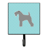 "Caroline's Treasures Kerry Terrier Checkerboard Blue Leash or Key Holder BB3692SH4, Small, Multicolor"