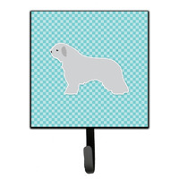 "Caroline's Treasures Spanish Water Dog Checkerboard Blue Leash or Key Holder BB3715SH4, Small, Multicolor"