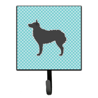 "Caroline's Treasures Croatian Sheepdog Checkerboard Blue Leash or Key Holder BB3721SH4, Small, Multicolor"