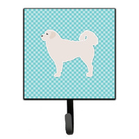 "Caroline's Treasures Polish Tatra Sheepdog Checkerboard Blue Leash or Key Holder BB3727SH4, Small, Multicolor"