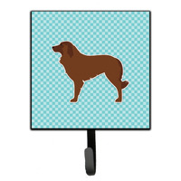"Caroline's Treasures Portuguese Sheepdog Dog Checkerboard Blue Leash or Key Holder BB3731SH4, Small, Multicolor"