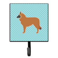 "Caroline's Treasures Belgian Shepherd Checkerboard Blue Leash or Key Holder BB3761SH4, Small, Multicolor"