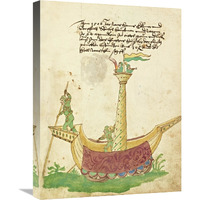 Civic festival of the Nuremberg Schembartlauf - Ship Float-Canvas Art-18"x24"