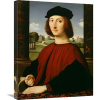 Portrait of a Young Man in Red-Canvas Art-20"x24"