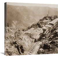 American River, California, from Green Bluffs, 1866-1869-Canvas Art-22"x22"