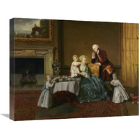 John, Fourteenth Lord Willoughby de Broke, and his Family-Canvas Art-24"x20"