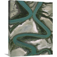 Meandering rivers, Gulf of Carpentaria, Northern Territory, Australia-Canvas Art-20"x24"