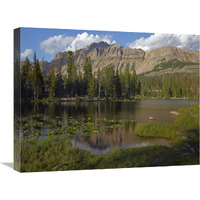 Butterfly Lake, Uinta Range, Utah-Canvas Art-24"x18"