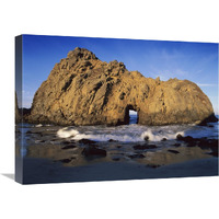 Sea arch at Pfeiffer Beach, Big Sur, California-Canvas Art-24"x18"