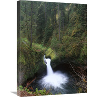 Punchbowl Falls at Eagle Creek, Columbia River Gorge, Oregon-Canvas Art-18"x24"