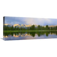 Panorama of West Needle Mountains, Weminuche Wilderness, Colorado-Canvas Art-30"x13.5"