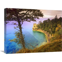 Castle Rock overlooking Lake Superior, Pictured Rocks National Lakeshore, Michigan-Canvas Art-24"x20"