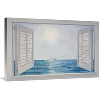 Open Shutters-Canvas Art-36"x24"