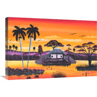 Jumby Village 3-Canvas Art-30"x20"