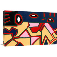 Fox Abstract-Canvas Art-30"x20"