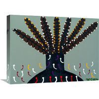 Indian Feathers-Canvas Art-24"x18"